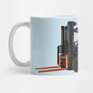 Forklift cartoon illustration Mug